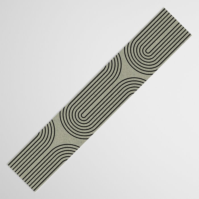 Retro Pattern Lines Table Runner Gallery Image 3