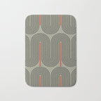 Retro Pattern Lines Bath Mat Gallery Image 1