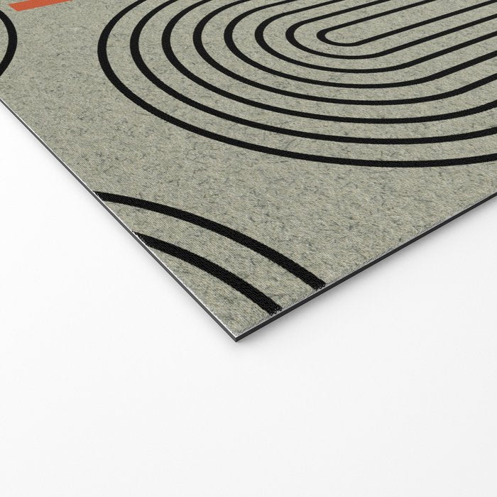 Retro Pattern Lines Welcome Mat Gallery Image 2