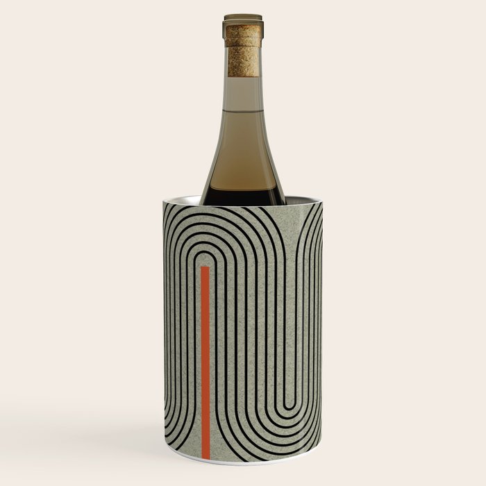 Retro Pattern Lines Wine Chiller Gallery Image 3