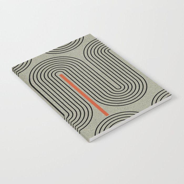 Retro Pattern Lines Notebook Gallery Image 2