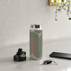 Retro Pattern Lines Water Bottle Gallery Image 4