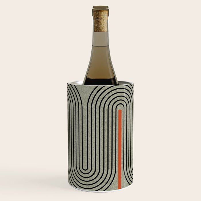 Retro Pattern Lines Wine Chiller Gallery Image 2