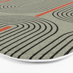Retro Pattern Lines Bath Mat Gallery Image 3