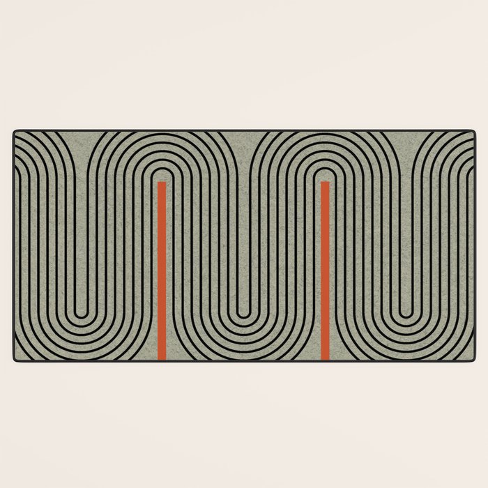Retro Pattern Lines Desk Mat Gallery Image 3