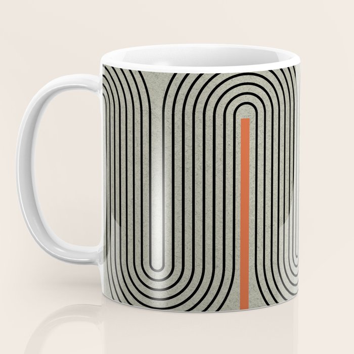 Retro Pattern Lines Coffee Mug Gallery Image 3