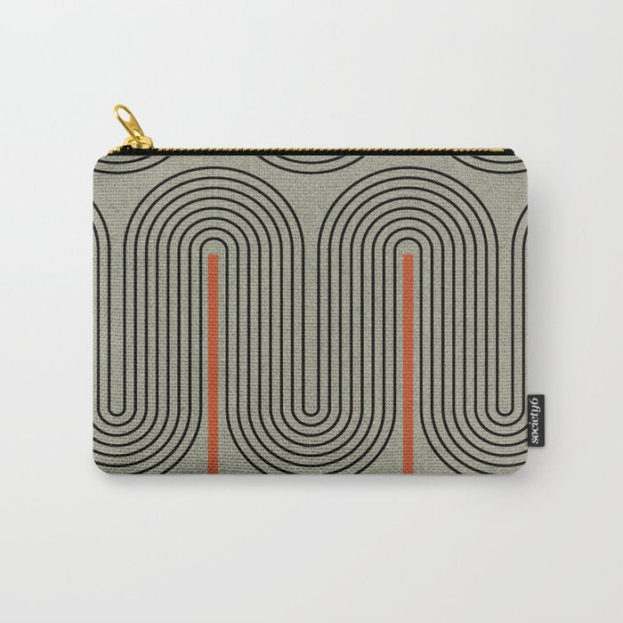 Retro Pattern Lines Carry All Pouch Gallery Image 1