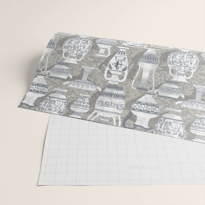 Antique pottery neutral Wrapping Paper Gallery Image 2