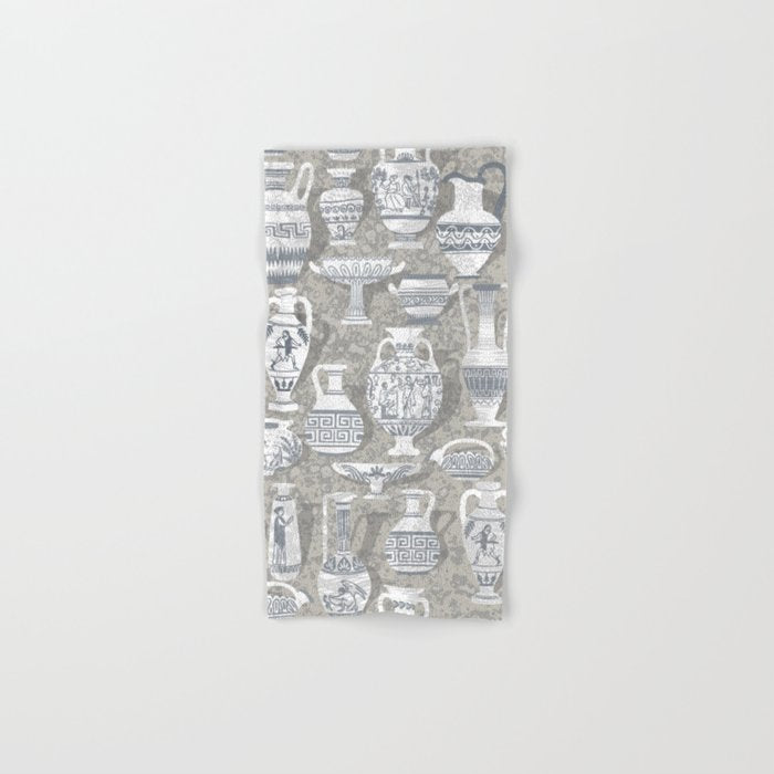 Antique pottery neutral Bath Towel Gallery Image 1