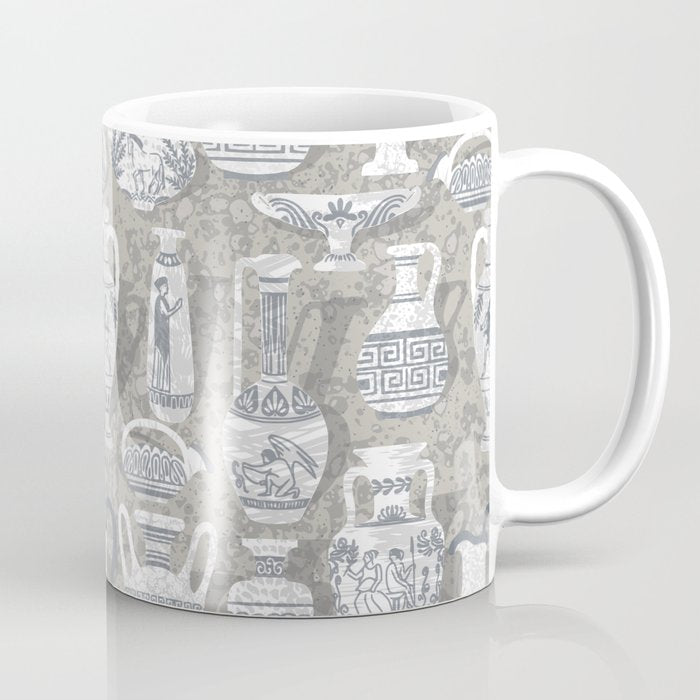 Antique pottery neutral Coffee Mug Gallery Image 1