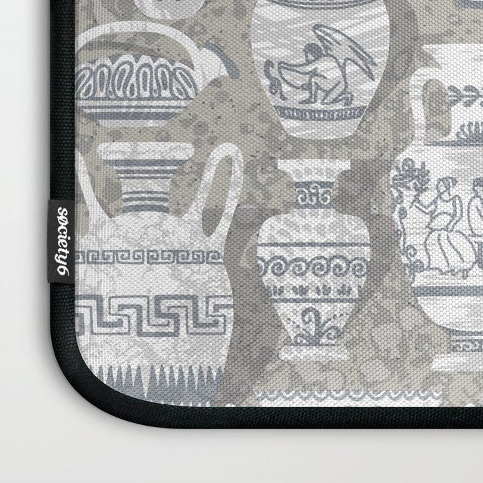 Antique pottery neutral Laptop Sleeve Gallery Image 3
