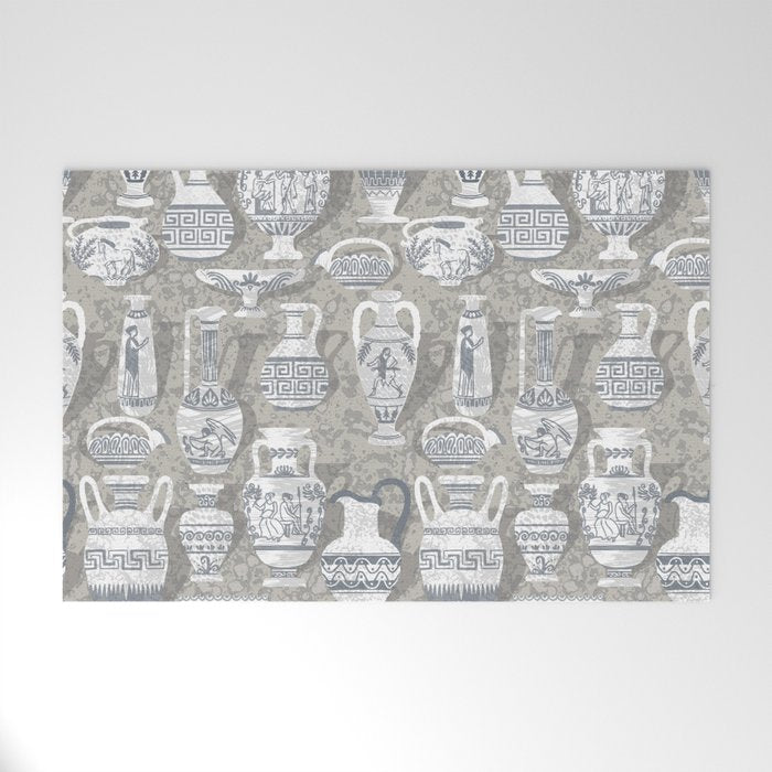 Antique pottery neutral Welcome Mat Gallery Image 1