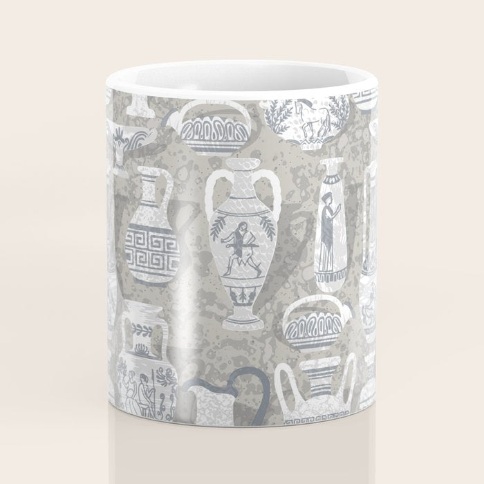 Antique pottery neutral Coffee Mug Gallery Image 4