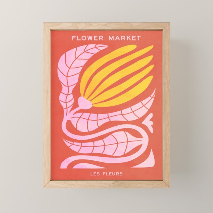 Sunglow & Cotton Candy: Les Fleurs | Flower Market Color Series 05 Mini Art Print Gallery Image 1