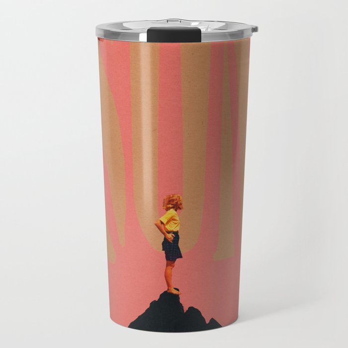 Pink Summer Sun Travel Mug Gallery Image 1