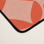Geometric Leaves  Pink and Red Desk Mat Gallery Image 4