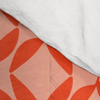 Geometric Leaves  Pink and Red Comforter Gallery Image 4