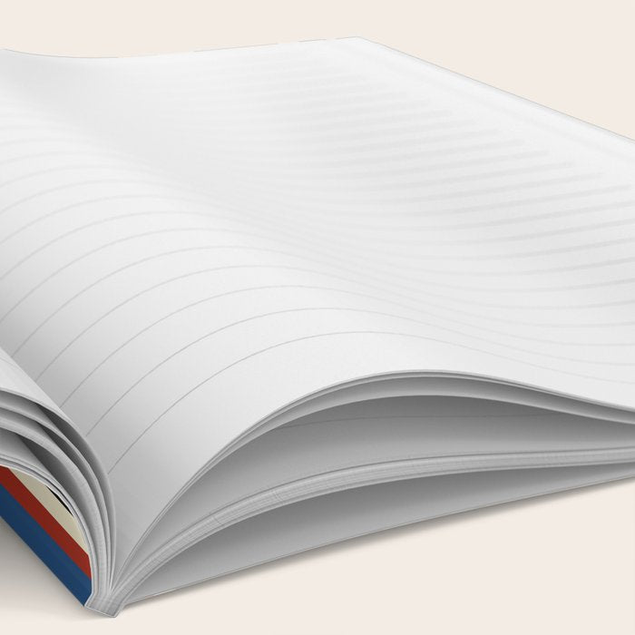 Classic Stripes IX - Bauhaus Palette Notebook Gallery Image 2