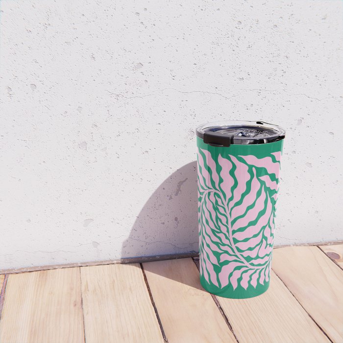 Sage & Chantilly Fern: Ferns 01 Travel Mug Gallery Image 4