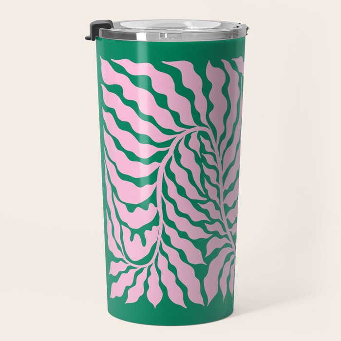 Sage & Chantilly Fern: Ferns 01 Travel Mug Gallery Image 3