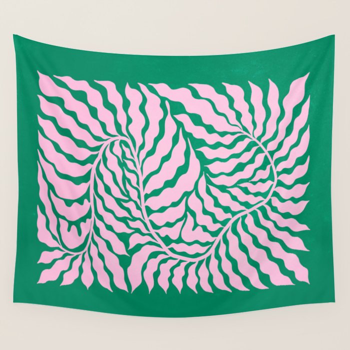 Sage & Chantilly Fern: Ferns 01 Wall Tapestry Gallery Image 4