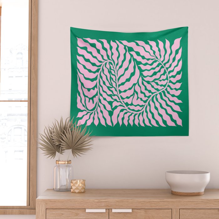 Sage & Chantilly Fern: Ferns 01 Wall Tapestry Gallery Image 2