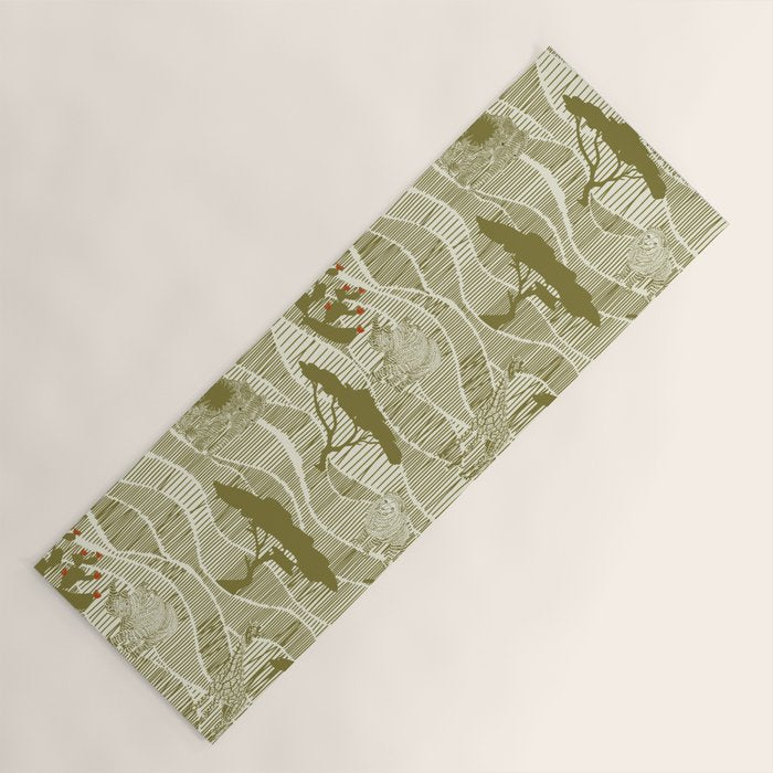 Wildlife Safari Savannah moss Yoga Mat Gallery Image 1