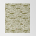 Wildlife Safari Savannah moss Throw Blanket Gallery Image 2