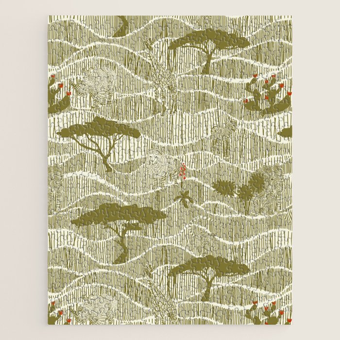 Wildlife Safari Savannah moss Jigsaw Puzzle Gallery Image 1