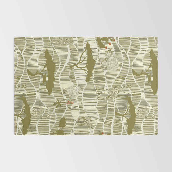 Wildlife Safari Savannah moss Rug Gallery Image 2