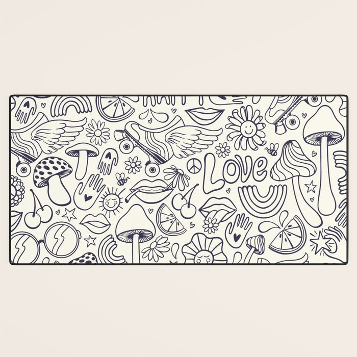 Love Happy Desk Mat Gallery Image 3