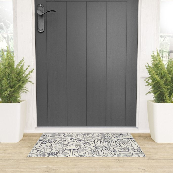 Love Happy Welcome Mat Gallery Image 3