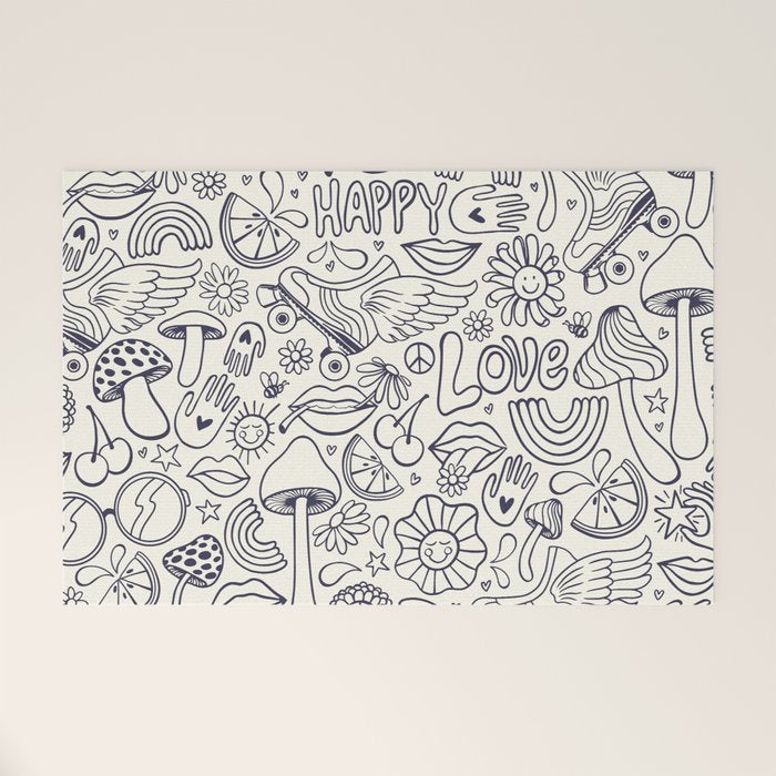 Love Happy Welcome Mat Gallery Image 1