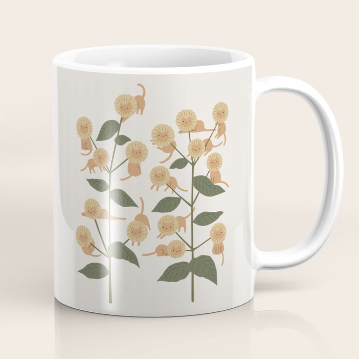 Cat and Plant 7B Coffee Mug Gallery Image 1