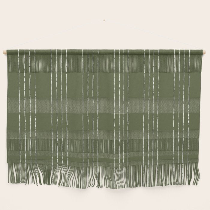 Lines #5 (Moss Green) Wall Hanging Gallery Image 1