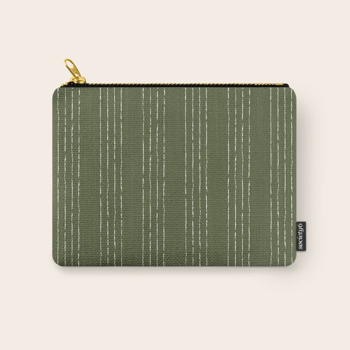 Lines #5 (Moss Green) Carry All Pouch Gallery Image 1