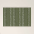 Lines #5 (Moss Green) Welcome Mat Gallery Image 1