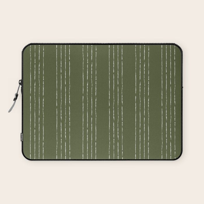 Lines #5 (Moss Green) Laptop Sleeve Gallery Image 1