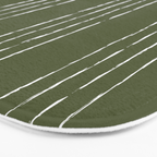 Lines #5 (Moss Green) Bath Mat Gallery Image 3