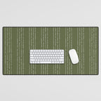 Lines #5 (Moss Green) Desk Mat Gallery Image 1