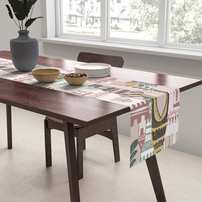 Block print Home Table Runner Gallery Image 2