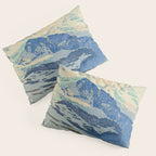 The Jungfrau Vintage Beautiful Japanese Woodblock Print Hiroshi Yoshida Pillow Sham Gallery Image 3