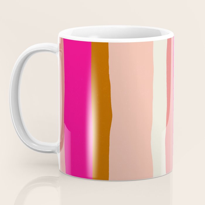 Flamingo Stripes Coffee Mug Gallery Image 3