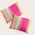 Flamingo Stripes Pillow Sham Gallery Image 3