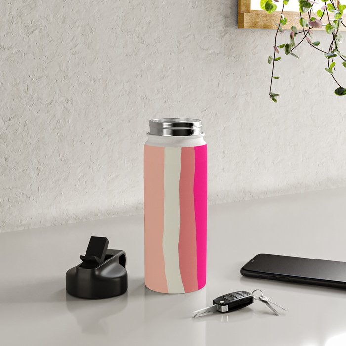 Flamingo Stripes Water Bottle Gallery Image 4