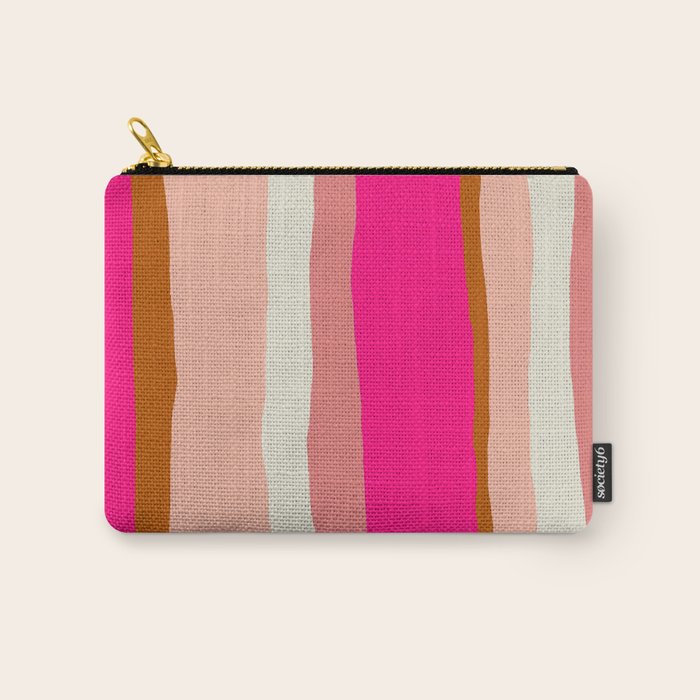 Flamingo Stripes Carry All Pouch Gallery Image 1