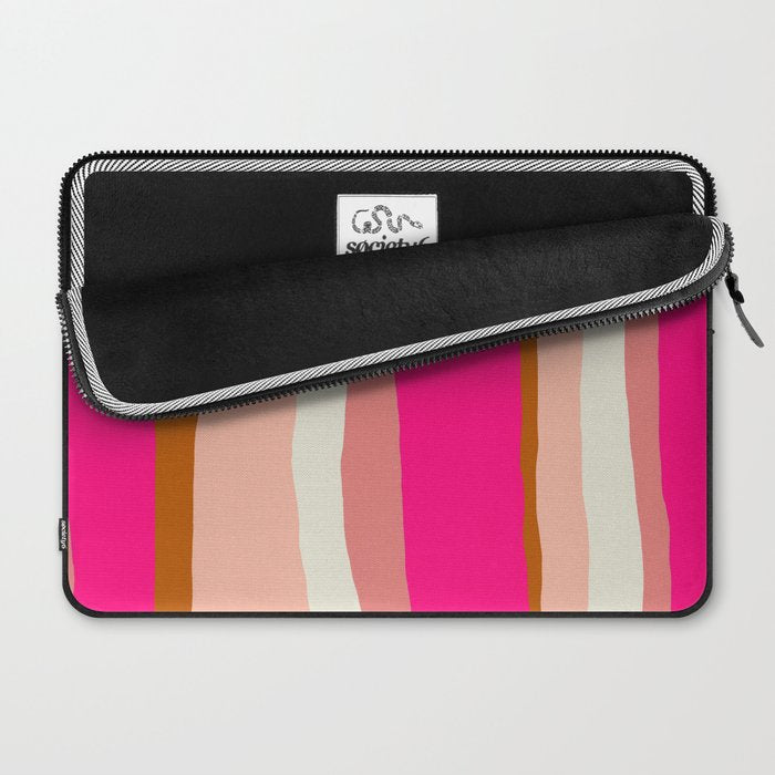 Flamingo Stripes Laptop Sleeve Gallery Image 2