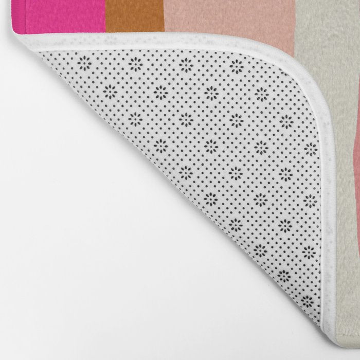 Flamingo Stripes Bath Mat Gallery Image 2