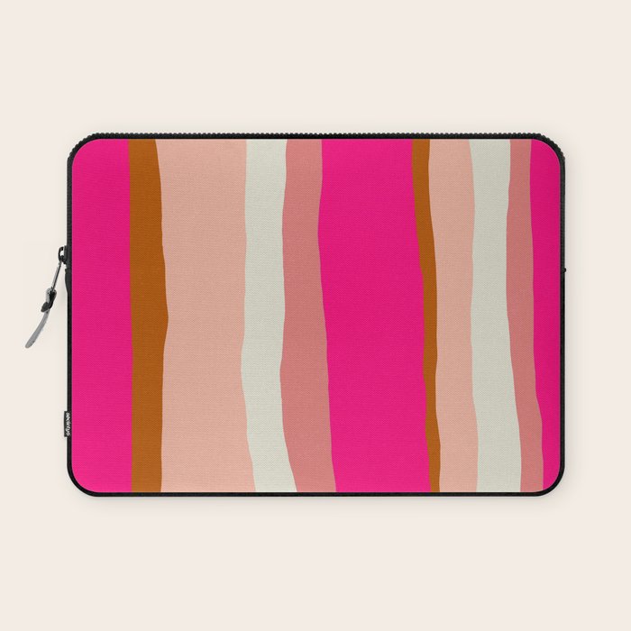 Flamingo Stripes Laptop Sleeve Gallery Image 1