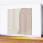 Two Tone Line Curvature LVII Wall Mural Gallery Image 2